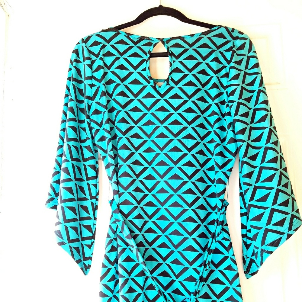 3/4 Sleeve Dress with Belt